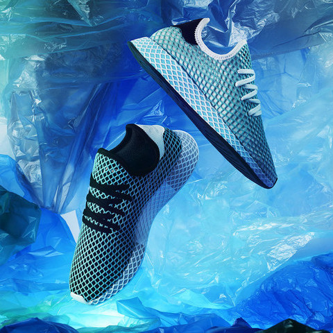 shoes made of recycled plastic waste